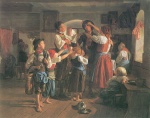 Ferdinand Georg Waldmüller  - paintings - Der Abschied des Konskribierten