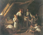 Ferdinand Georg Waldmueller  - Peintures - Les adieux aux parents