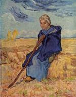Vincent Willem van Gogh - paintings - Die Hirtin