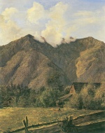 Ferdinand Georg Waldmueller  - Peintures - Le Zimitzberg près du village d´Ahorn