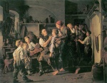 Ferdinand Georg Waldmüller  - paintings - Die Aufnahme des Binderlehrlings