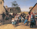 Ferdinand Georg Waldmüller  - Peintures - Retour au foyer après la fête patronale