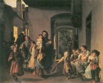 Ferdinand Georg Waldmüller  - paintings - Nach der Pfändung (Die Delogierten)