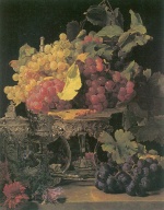 Ferdinand Georg Waldmueller  - Peintures - Nature morte avec raisins