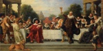 Anton von Werner - paintings - Das Gastmahl der Familie Mosse