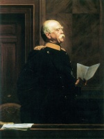 Anton von Werner - paintings - Fürst Bismarck am Bundesratstisch