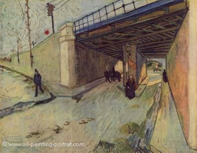 Eisenbahnbruecke ueber die Strasse nach Tarascon