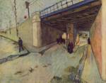 Vincent Willem van Gogh - paintings - Eisenbahnbruecke ueber die Strasse nach Tarascon