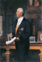 Anton von Werner - paintings - Porträt des Chefs des Zivilkabinetts Wilhelms II., Geheimrat Hermann von Lucanus