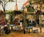 Vincent Willem van Gogh  - Bilder Gemälde - Gartenlokal »La Guinguette« auf dem Montmartre