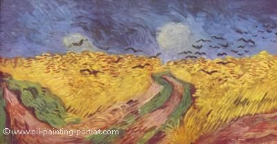 Wheatfield with Crows