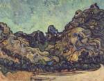Vincent Willem van Gogh  - Bilder Gemälde - Hügel bei Saint Remy