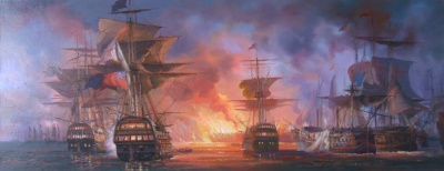 Naval battles -   - Seeschlacht von Abukir