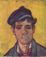 Vincent Willem van Gogh  - paintings - Junger Mann mit Muetze