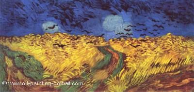 Wheat Field with Crows