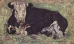Vincent Willem van Gogh  - Bilder Gemälde - Liegende Kuh