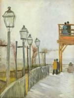 Vincent Willem van Gogh  - Bilder Gemälde - Montmartre bei der oberen Mühle