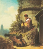 Carl Spitzweg  - paintings - Auf der Bastei