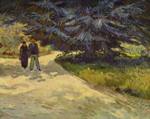 Vincent Willem van Gogh  - Bilder Gemälde - Paar im Park von Arles