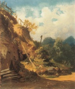 Carl Spitzweg  - paintings - Der Bergwerkstollen