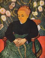 Vincent Willem van Gogh  - Bilder Gemälde - Portrait der Augustine Roulin (La Berceuse)