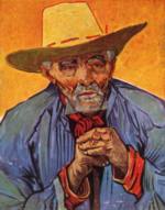 Vincent Willem van Gogh  - Peintures - Portrait du vieux paysan de Patience Escalier