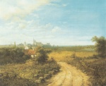 Carl Spitzweg  - Peintures - La vue de Dinkelsbühl