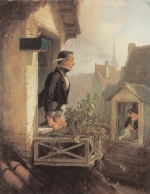 Carl Spitzweg  - Bilder Gemälde - Die Dachstube