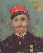 Vincent Willem van Gogh  - paintings - Portrait of Paul Eugene Milliet