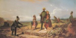 Carl Spitzweg  - Peintures - Anglais sur le champ de ruines