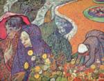 Vincent Willem van Gogh  - Bilder Gemälde - Promenade in Arles