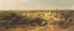 Carl Spitzweg  - paintings - Fränkische Landschaft mit Brücke