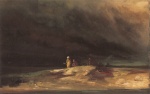 Carl Spitzweg  - Peintures - Lapon sous le soleil de minuit