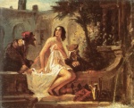 Carl Spitzweg  - paintings - Susanna im Bade