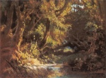 Carl Spitzweg  - Peintures - Paysage de forêt