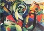 Franz Marc - Peintures - Le mandrill