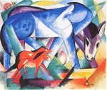Franz Marc - Peintures - Les premiers animaux