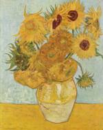 Vincent Willem van Gogh  - Peintures - Nature morte avec tournesols