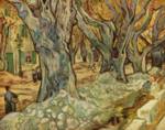 Vincent Willem van Gogh  - paintings - Strassenarbeiter auf dem Boulevard Victor Hugo in Saint Remy