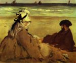 Edouard Manet - paintings - On The Beach