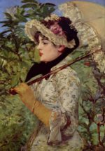 Edouard Manet - Bilder Gemälde - Frühling (Jeanne)