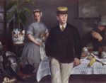 Edouard Manet - paintings - Luncheon in the Studio