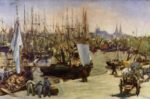Edouard Manet - Bilder Gemälde - Hafen von Bordeaux