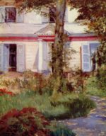 Edouard Manet - Bilder Gemälde - Haus in Rueil