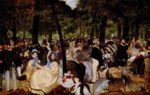 Edouard Manet - Bilder Gemälde - Musik im Tuileriengarten