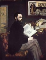 Edouard Manet  - paintings - Portrait of Emile Zola
