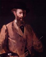 Edouard Manet  - Peintures - Autoportrait à la palette