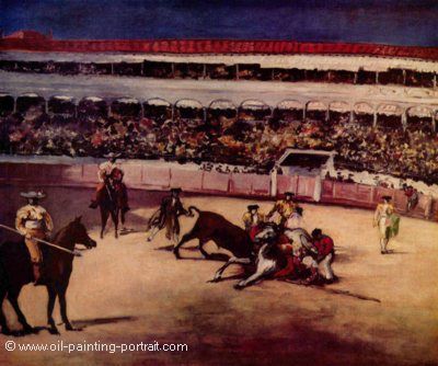 Bull Fighting Scene