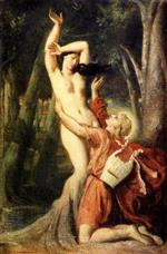 Theodore Chasseriau - Bilder Gemälde - Apollo and Daphne