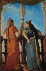 Theodore Chasseriau - Bilder Gemälde - Jewish Women at the Balcony